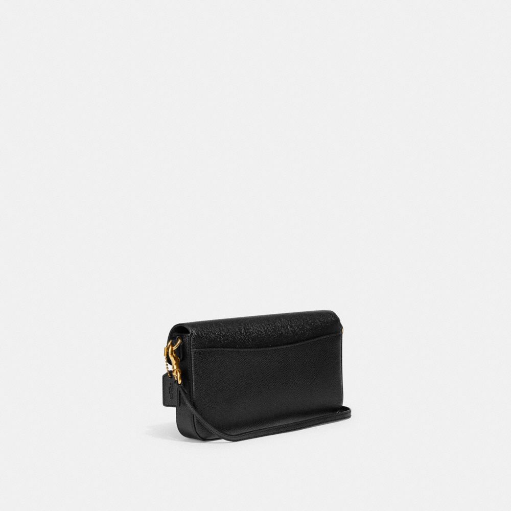 Women Coach Wyn Crossgrain Leather Crossbody Bags Black | CA_CH66089