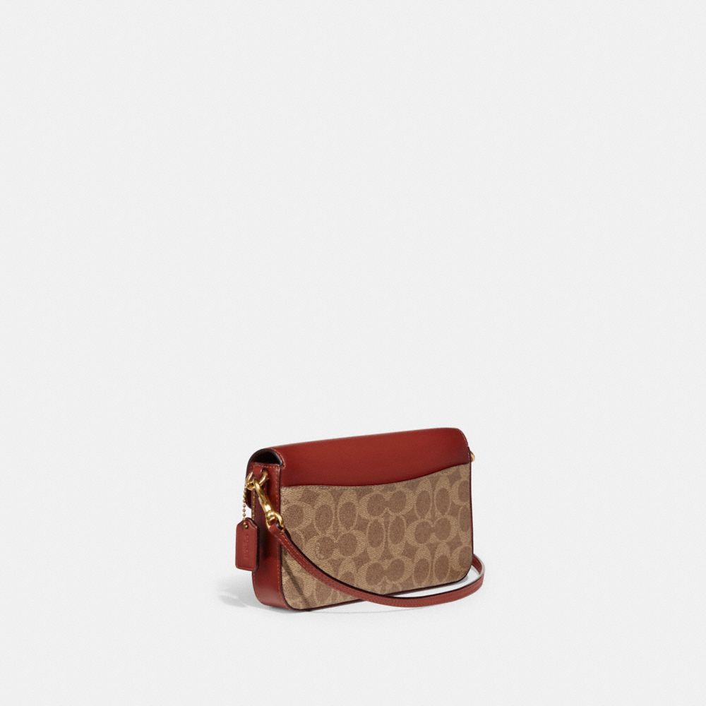 Women Coach Wyn In Signature Crossbody Bags Brown / Red | CA_CH71650