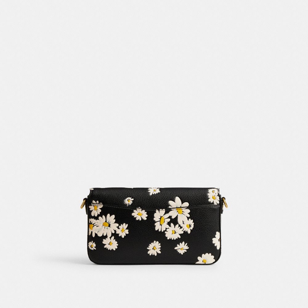 Women Coach Wyn With Floral Print Brass Crossbody Bags Black Multicolor | CA_CH30995